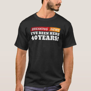 T-shirt Anniversaire de travail de 40 ans 40e appréciation