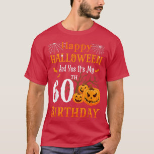 T-shirt Anniversaire d'Halloween 60 ans 60ème Citrouille d