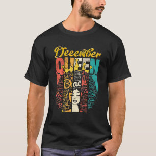 T-shirt Anniversaire Dixième Reine Née En Décembre Filles 