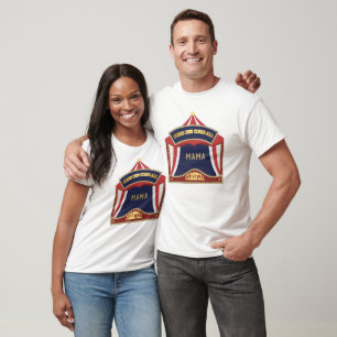 T-shirt Anniversaire du Carnaval bleu et rouge