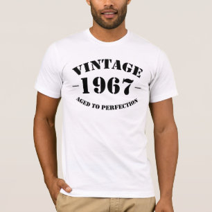 T-shirt Anniversaire du cru 1967 âgé à la perfection