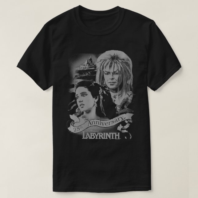 T-shirt Anniversaire du Labyrinthe féminin VNeck (Design devant)