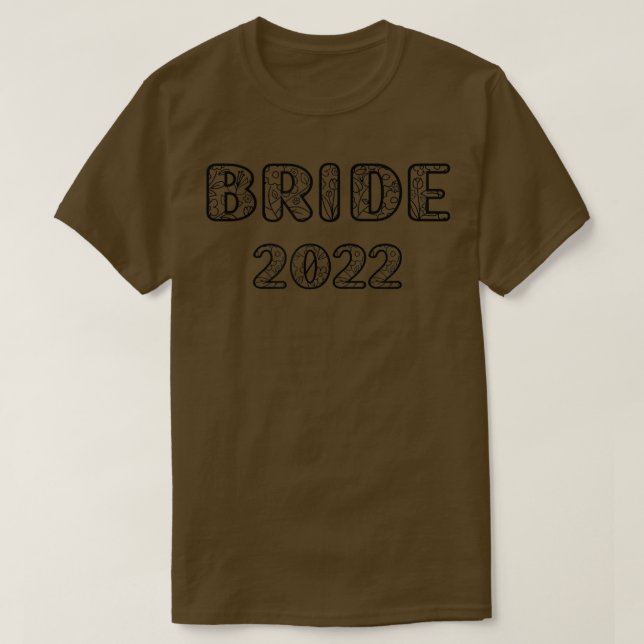 T-shirt Anniversaire Du Mariage Tee - shirt De La Mariée E (Design devant)