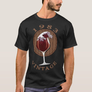 T-shirt Anniversaire du vin 1983 Vintage