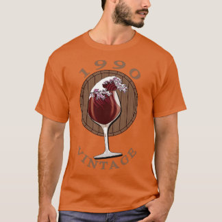 T-shirt Anniversaire du vin 1990 Vintage