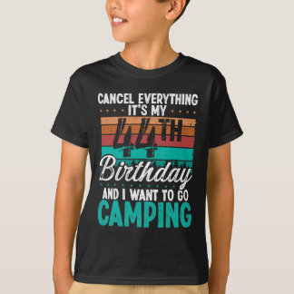 T-shirt Anniversaire d'un campeur de 44 ans pour hommes Mo