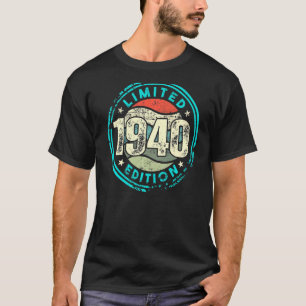 T-shirt Anniversaire en édition limitée et né en 1940, vi