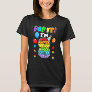 T-shirt Anniversaire Enfants Pop It I Am 8 Years Old 8th B