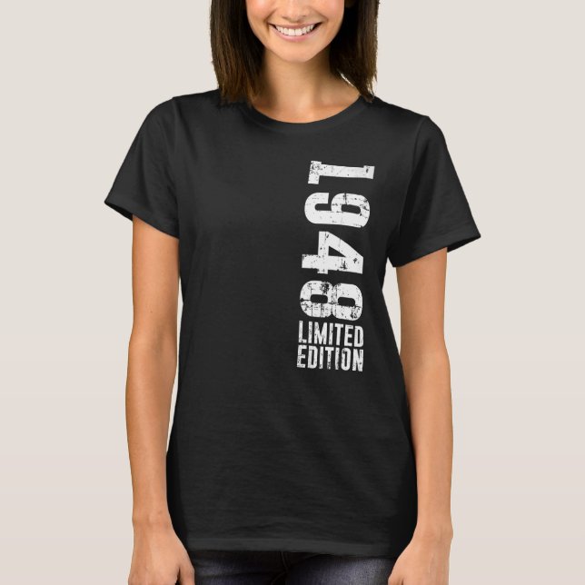 T-shirt Anniversaire et vintage 1948 (Devant)