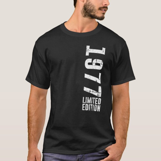 T-shirt Anniversaire Et Vintage 1977 (Devant)