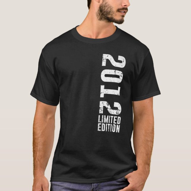 T-shirt Anniversaire et vintage 2012 (Devant)