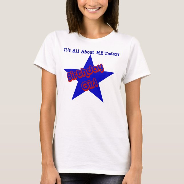 T-shirt Anniversaire Fille Tout Sur Moi Mignonne  (Devant)