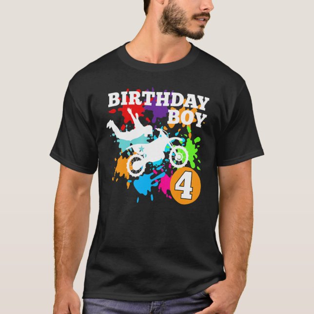 T-shirt Anniversaire Fmx Boys Freestyle Motocross Dirtbike (Devant)