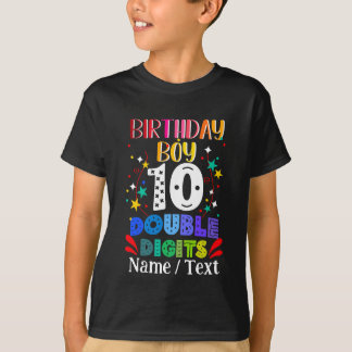 T-shirt Anniversaire Garçon 10 Chiffres doubles