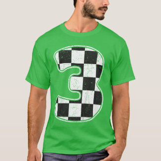 T-shirt Anniversaire Garçon 3 Trois courses 3e Anniversair