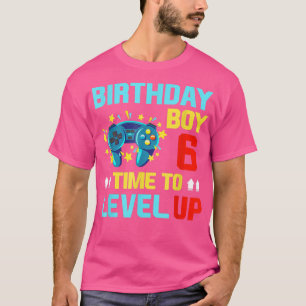 T-shirt Anniversaire Garçon 6 Chemise 6 Année Vidéo Jeux C