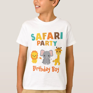 T-shirt Anniversaire Garçon tendance Safari Party