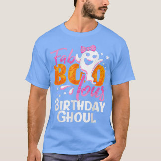 T-shirt Anniversaire Ghoul Halloween Filles Filles Fab BOO