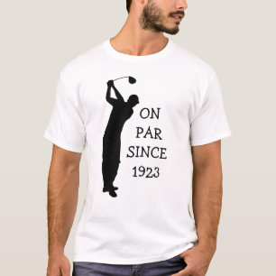 T-shirt Anniversaire Golfer Funny 100e heureux papa Par Hu