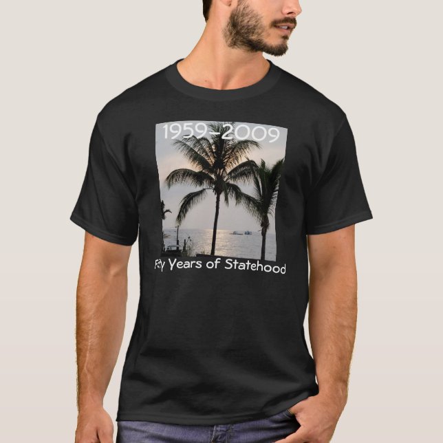T-shirt Anniversaire hawaïen de Statehood cinquantième (Devant)