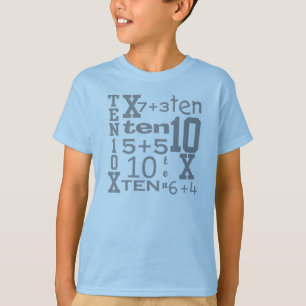 T-shirt ANNIVERSAIRE inspiré par MATHS personnalisables de