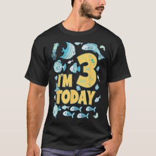 T-shirt Anniversaire J'ai 3 ans aujourd'hui 3ème fête Aqua