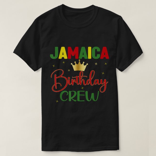 T-shirt Anniversaire Jamaïque fille 30ème 50ème match de t (Design devant)