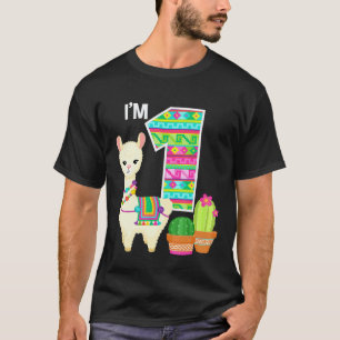 T-shirt Anniversaire Lama Je Suis 1 Lama De Ferme Thème 1e