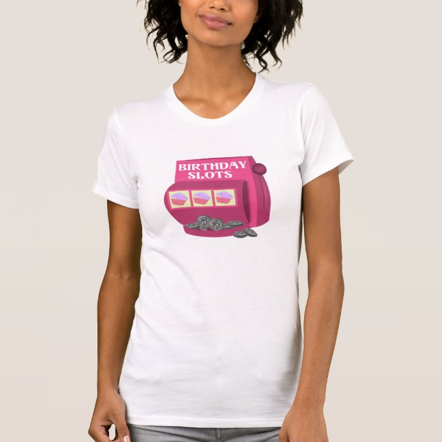 T-shirt Anniversaire machine à fente personnalisée (Devant)
