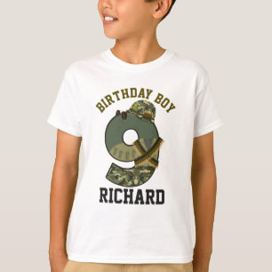 T-shirt Anniversaire militaire Boy Neuvième soldat