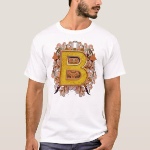 T-shirt Anniversaire - Monogramme majuscule - lettre B