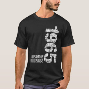 T-shirt Anniversaire Né en 1965 Magnifique depuis 1965 Vin