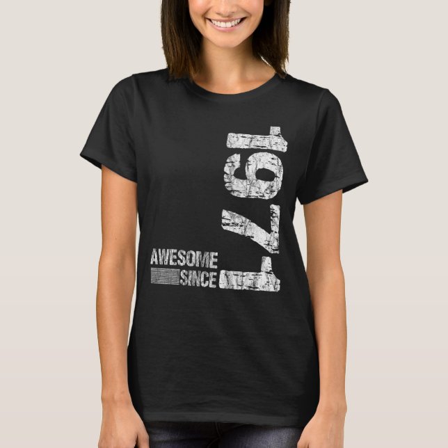 T-shirt Anniversaire Né en 1971 Magnifique depuis 1971 Vin (Devant)