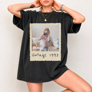 T-shirt Anniversaire Nostalgique Photo Vintage Personnalis