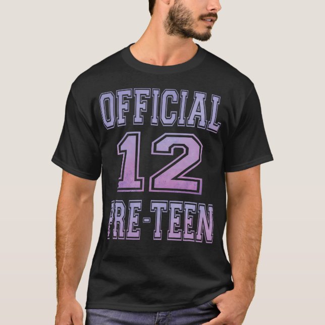 T-shirt Anniversaire Officiel De Preteen Sweet Pour Filles (Devant)