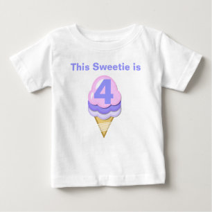 T-shirt Anniversaire Personnalisable Ice Cream Con