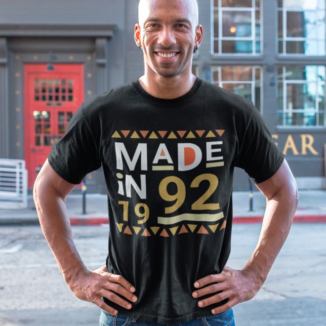 T-shirt Anniversaire Personnalisé Rétro Fabriqué (Créateur téléchargé)