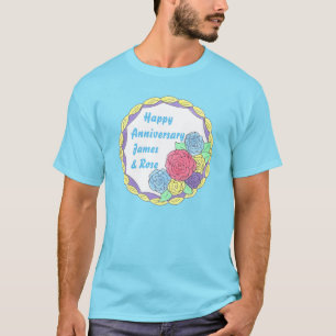T-shirt Anniversaire personnalisé Soirée de mariage Cake T