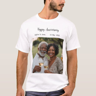 T-shirt Anniversaire Photo moderne