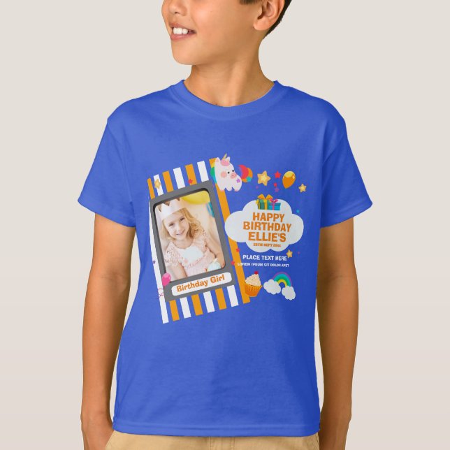 T-Shirt Anniversaire Pour Enfants (Devant)
