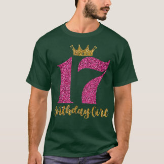 T-shirt Anniversaire Princesse 17 Ans 17e Anniversaire Gir