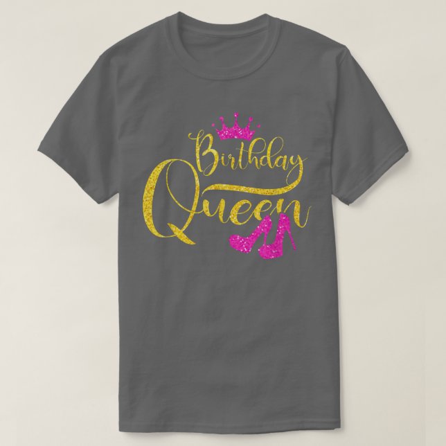 T-shirt Anniversaire Reine Anniversaire Squad Cute Anniver (Design devant)