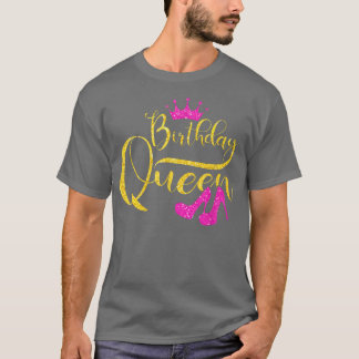 T-shirt Anniversaire Reine Anniversaire Squad Cute Anniver