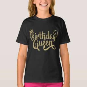 T-shirt Anniversaire Reine Joyeux Anniversaire Fête Amusan