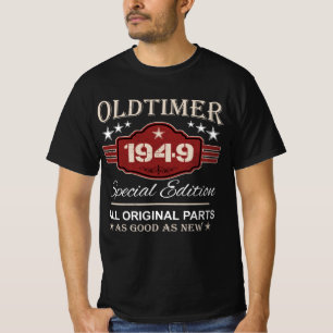 T-shirt Anniversaire rétro Vintage 1949 - Cadeau Oldtimer