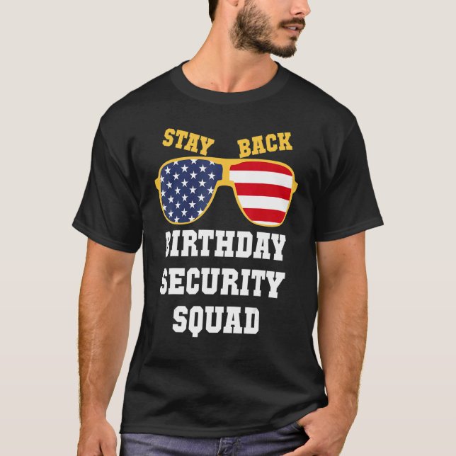 T-shirt Anniversaire Sécurité Escadron Sécurité Anniversai (Devant)