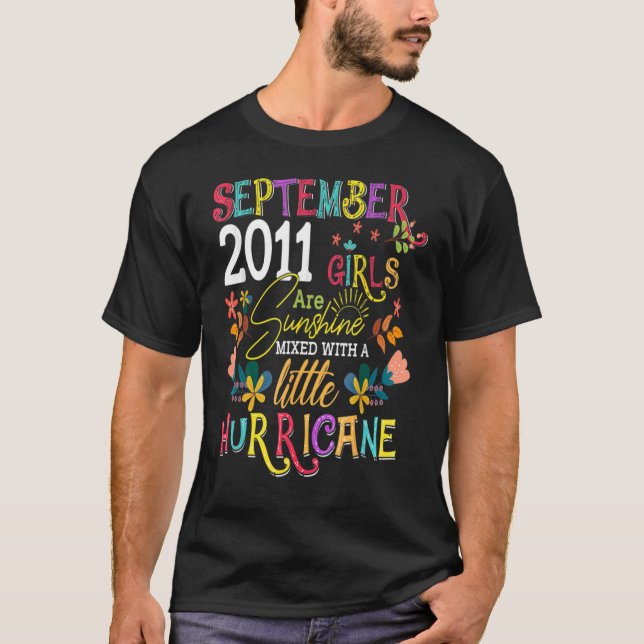 T-shirt Anniversaire Septembre 2011 Les filles sont Sunshi (Devant)