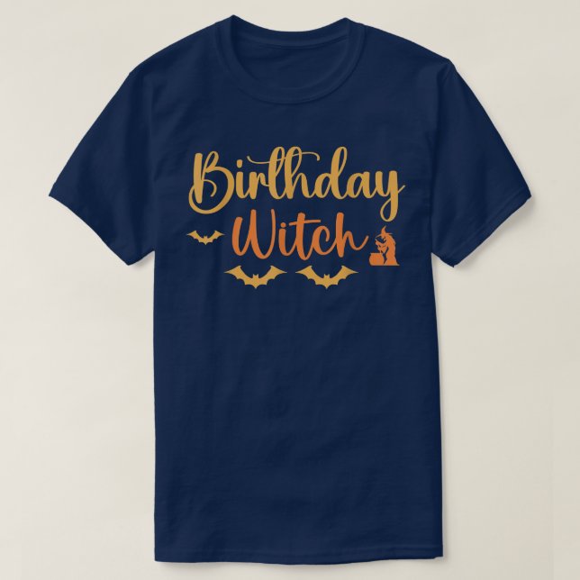 T-shirt Anniversaire Sorcière drôle Halloween Cadeaux d'an (Design devant)