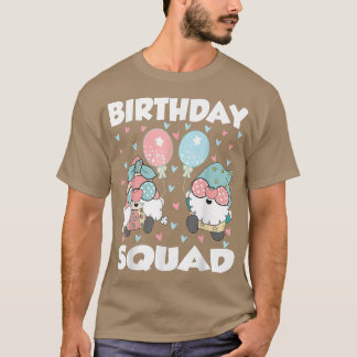 T-shirt Anniversaire Squad mignon Gnome Anniversaire