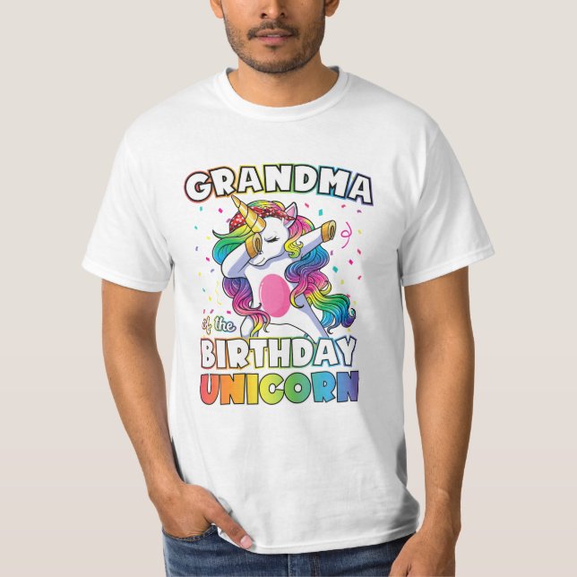 T-shirt Anniversaire Unicorn Dabbing (Devant)